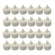 thumbnail image 1 of 24 velas electrónicas LED sin llama, luces LED de té para cumpleaños, fiestas, habitaciones, ambiente blanco, luz amarilla, 1 of 13