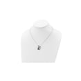 thumbnail image 3 of Synthetic Cubic Zirconia (CZ) (CZ) Panda Pendant Necklace in Sterling Silver with Chain for Women, 3 of 5