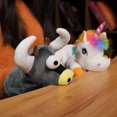 thumbnail image 4 of Marionetas de mano de felpa de animales para niños, juguetes suaves bonitos, pollos, unicornios, ganado, pingüinos, muñecos de simulación, regalo para niños, 4 of 5