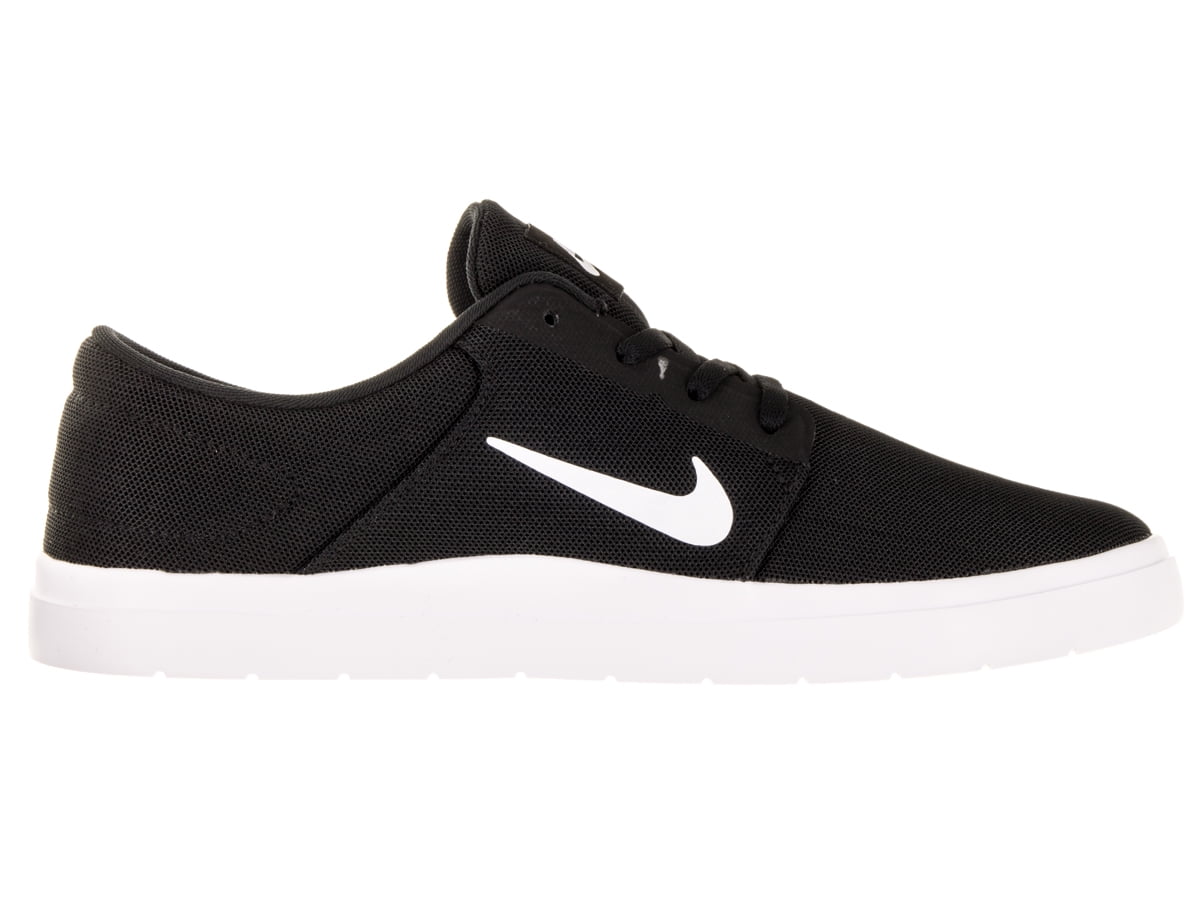 Nike Men s Sb Portmore Ultralight Black White Black Ankle High Skateboarding Shoe 8M Walmart