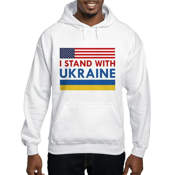 CafePress - I Stand With Ukraine Hooded Sweatshirt - Pullover Hoodie, Hooded Sweatshirt