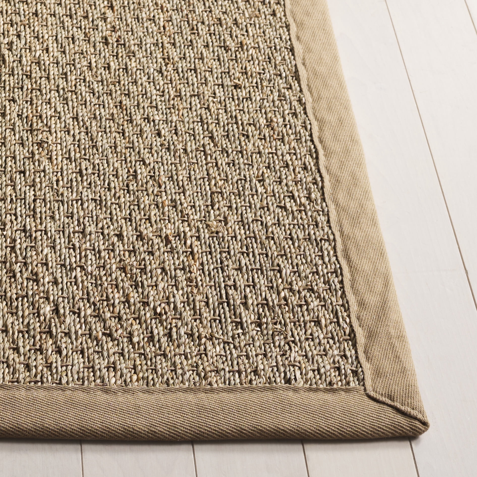 Safavieh Natural Fiber Maksim Border Area Rug, Natural/Beige, 10' x 14'
