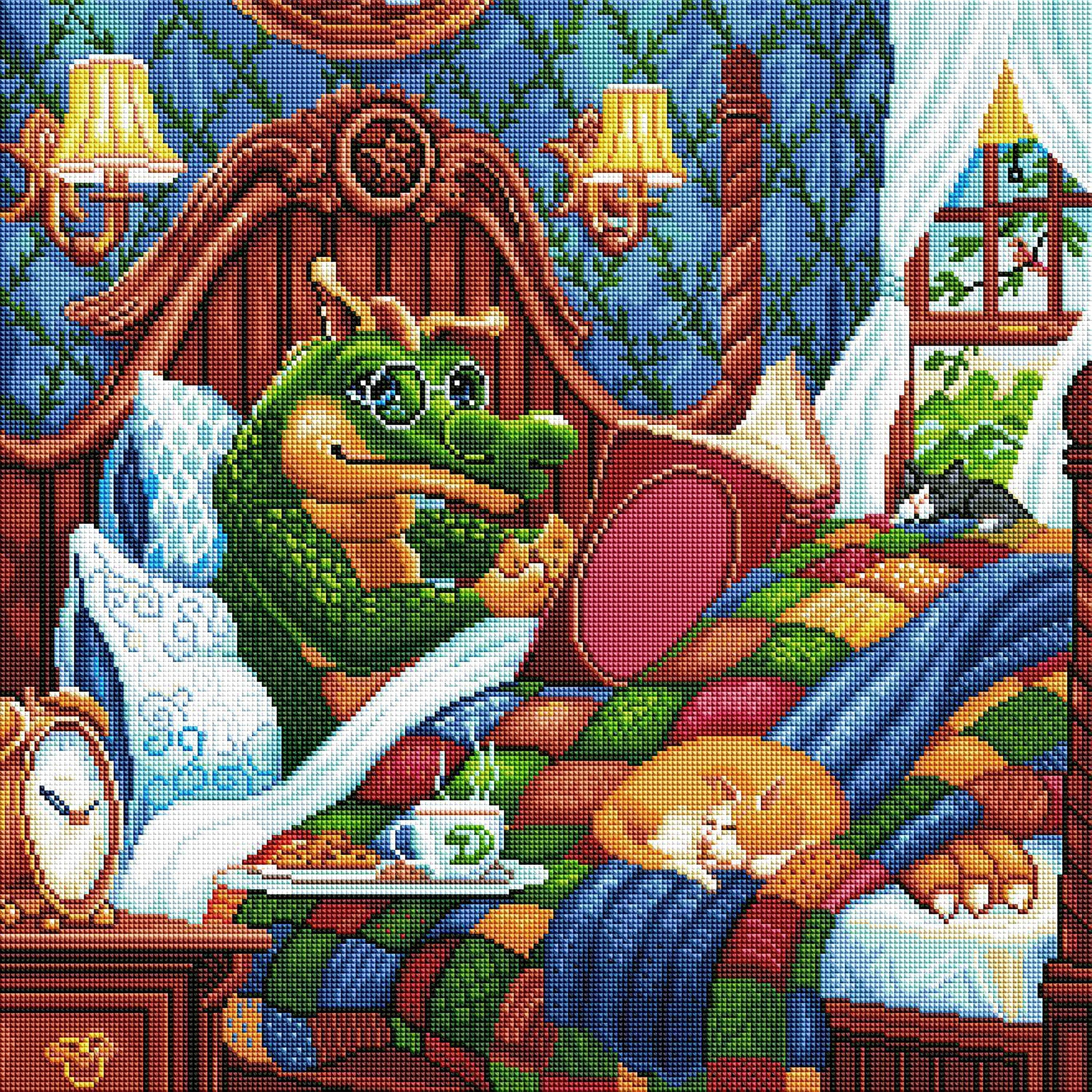 DIAMOND ART CLUB Lazy Day Diamond Painting Kit