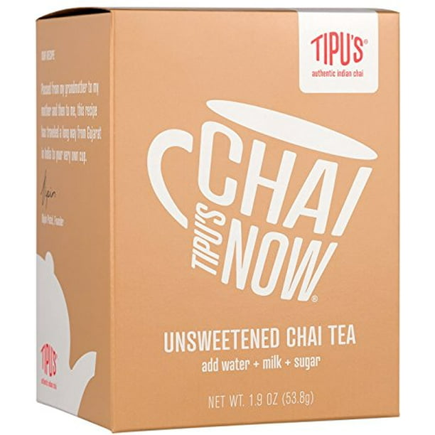 Tipu'S Chai Chai Tea Unsweetened 1.9 OZ (Pack of 6)