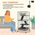 thumbnail image 4 of PawHut 4-Tier Small Animal Cage, Ferret Cage Large Chinchilla Cage, White, 4 of 9