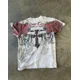 thumbnail image 2 of Camiseta de cuello redondo para hombre y mujer, camisa de gran tamaño con estampado de calavera de Hip Hop, ropa gótica de manga corta, Tops de calle, novedad, 2 of 2