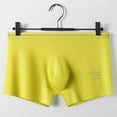 thumbnail image 4 of Boxer Briefs for Men Mens Solid Color Ice Silk Seamless One Piece Boxer Briefs, 4 of 9