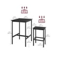 thumbnail image 4 of Set de mesa y sillas de bar VASAGLE Square para 2 personas, 4 of 8