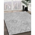 thumbnail image 3 of Ahgly Tapis d'Intérieur Lavable en Machine Carré Transitionnel Gris Canon, 3 Pieds Carré, 3 of 7