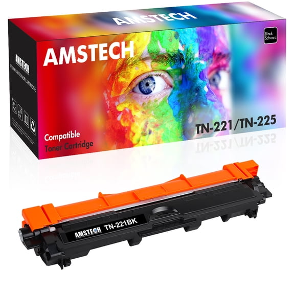 Amstech 1-Pack Compatible Toner for Brother TN-221 TN-221BK for Brother HL-3140CW 3142CW 3172CDW MFC-9130CW 9140CDN 9330CDW Printer (Black)