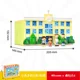 thumbnail image 1 of Chibi Maruko-chan sala de estar escolar bloques de construcción de estilo japonés juguete ensamblado modelo adornos regalo de cumpleaños para niñas, 1 of 5