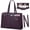 Dark Purple, variant on Laptop Bag for Women 15.10 inch Laptop Tote Briefcase Waterproof Leather Computer Bag Work Tote Bags,Dark Purple