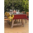 thumbnail image 2 of Outdoor Tablecloth with Umbrella Hole and Zipper, Sheep Sunflower Rectangle Table Cloth 60x102 Inch Waterproof Tablecloth, Country Red Farm Barn Spring Flowers Picnic Table Cover for Patio Camping, 2 of 7