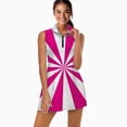 thumbnail image 2 of Aesthetic Rose red and White Sunburst Sports Dresses Women Tennis Dress Outdoor Badminton Golf Quick-Drying And Breathable Sports Dress, 2 of 4