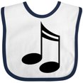 thumbnail image 3 of Inktastic Music Notes for the Music Lover Boys or Girls Baby Bib, 3 of 4