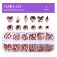 thumbnail image 2 of Diamantes de uñas Irfora Juego de herramientas de manicura de diamantes planos de 12 cuadrículas Diamantes en forma especial Lápiz de perforación puntual + Pinzas curvas Decoración de uñas deslumbran Irfora Diamantes de uñas, 2 of 6