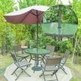 thumbnail image 3 of 2pcs Table Umbrella Hole Ring Thick Hole Plugpvc Parasol Table Hole Protector With Cap Waterproof Table Stopper, 3 of 5