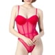 thumbnail image 2 of Ropa interior sexy de mujer con tirantes, corsé de malla y body., 2 of 8