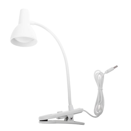 Night Light Wires LED Lamp Desk Headboard Computer Student White