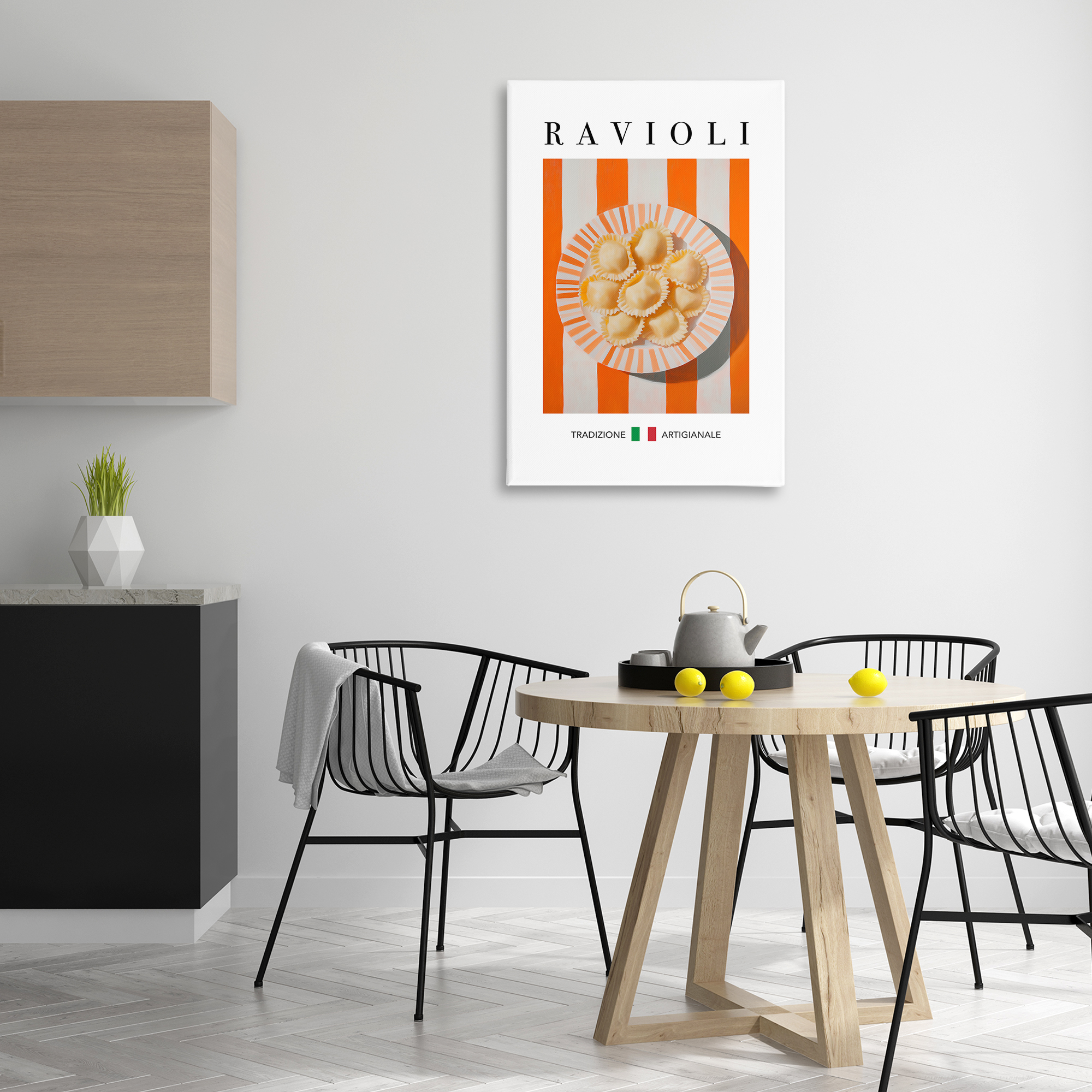 Stupell Industries Traditional Ravioli Pasta Food & Beverage Painting Wrapped Canvas Canvas Art Print Wall Art, 24 x 36
