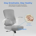 thumbnail image 3 of Ergonomic Office Chair - Home Office Desk Chair with Adaptive Lumbar Support, Computer Chair with Footrest,Armrest, Adjustable Height, 3 of 6