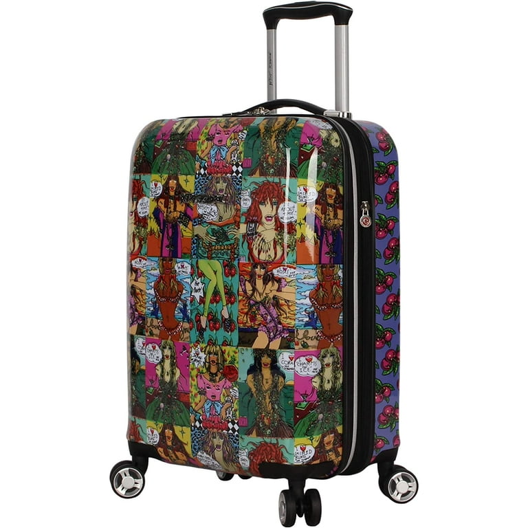 Betsey Johnson Designer 20 Inch Carry On Expandable ABS PC