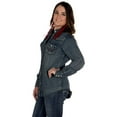 thumbnail image 5 of Wrangler Women’s Long Sleeve Western Snap Work Shirt, Denim, XS, 5 of 5