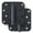 Black, variant on Miseno MDH4092SC 4 X 4 Spring Hinge 5/8" Radius Corner Door Hinge - Chrome