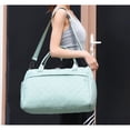 thumbnail image 3 of Sac Polochon de Sport pour Femmes, Sacs d'Entraînement avec Compartiment à Chaussures et Poche Humide, Rouge, 3 of 3