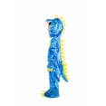 thumbnail image 3 of Dearsun Disfraz de Dinosaurio T-Rex para niños Disfraz de mameluco con Capucha Mono (S/100 3-4 años Azul), 3 of 5