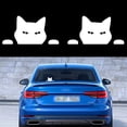 thumbnail image 1 of Cat Peeking Car Stickers Cat Watching Vinilo Reflectante Calcomanías Impermeable Divertido Autoadhesivo para Ventana de Coche Parachoques Laptop Motocicleta (Blanco), 1 of 5