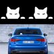 thumbnail image 1 of Cat Peeking Car Stickers Cat Watching Vinilo Reflectante Calcomanías Impermeable Divertido Autoadhesivo para Ventana de Coche Parachoques Laptop Motocicleta (Blanco), 1 of 5