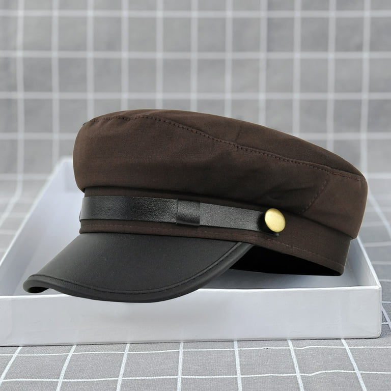 帽子 At Last SAILOR HAT Yirtree Men Women Yacht Captain Sailor Hat Newsboy Cabbie