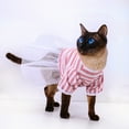 thumbnail image 3 of Breathable Puppy Dress - Patchwork Sweet Striped Tulle Princess Tutu for Party, 3 of 8