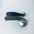 thumbnail image 5 of For Peugeot 206 Car Rearview Mirror Rain Eyebrow With Small Round Mirror 2PCS Carbon Fiber Snow Sun Visor Cover, 5 of 7