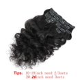 thumbnail image 2 of Wavy Clip in Hair Extensions Real Human Hair 8pcs/Set Hair Clip Ins for Black Women Human Hair Seamless Remy Body Wave Black Clip In Hair Extensions 8-26Inches, 2 of 6
