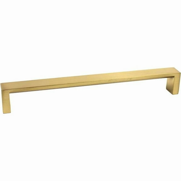 Rusticware 955SB 8 in. Center-to-Center Modern Square Door Pull - Satin Brass