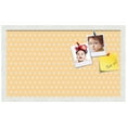 thumbnail image 2 of PinPix 24x14 Custom Cork Bulletin Board Orange Polka Dot Poster Board Has a Fabric Style Canvas Finish, Framed in Orange Polka Dot, by ArtToFrames (PinPix-266), 2 of 6