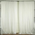 thumbnail image 2 of AK TRADING CO. 120" Wide (10Ft Wide) Sheer Voile Drape Panels for Backdrop, Wedding Events, Ceiling Drapes, Event Masking, Decor - Select from 6ft to 50ft Length. (10 feet x 10 feet, Ivory), 2 of 6