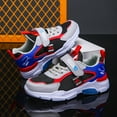 thumbnail image 3 of Wuxian Toddler Kids Athletic Shoes Running Walking Lightweight Sneakers Non Slip Mesh Breathable Sport Shoes For Jogging Tennis Casual Sneakers,Red,7-8 Years, 3 of 9