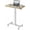 Light Walnut, variant on Small Rolling Laptop Standing Desk, Height Adjustable Mobile T-Base Desk with Lockable Casters, Portable Sit-Stand Workstation for Bedside & Sofa, Light Walunt
