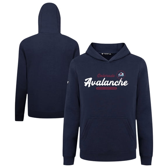 Youth Levelwear Navy Colorado Avalanche Podium Monument Pullover Hoodie