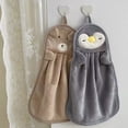 thumbnail image 3 of Pnellth 1/4Pcs Kids Microfiber Hand Towels with Hanging Rope Absorbent Cartoon Design Kitchen Home Hand Towels, 3 of 7