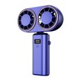 thumbnail image 1 of Ventilador de escritorio ventilador portátil portátil salidas dobles inalámbricas versátiles digitales ventilador de ventilador personal ventilador de azul, 1 of 8