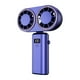 thumbnail image 1 of Ventilador portátil con dos cabezales, potente flujo de aire, pantalla digital, ideal para acampar. azul, 1 of 9