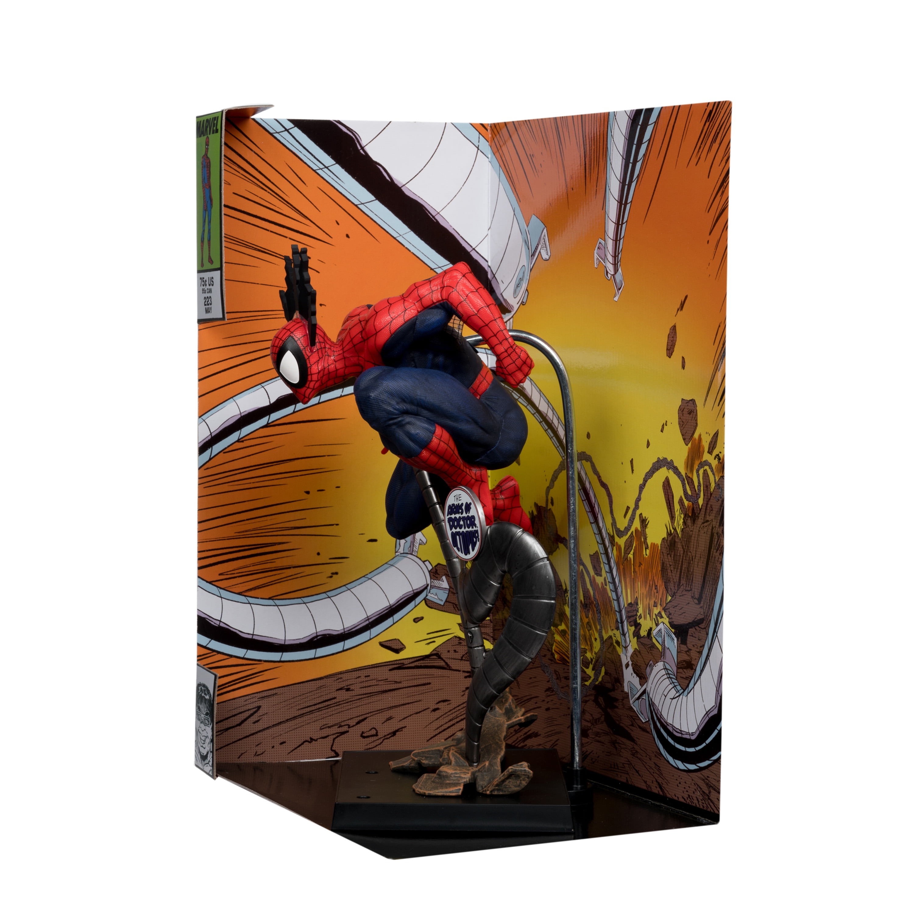 Spider-Man 1:6th Scale Collectible w/ Scene & Comic (Marvel Tales #223) - McFarlane Toys
