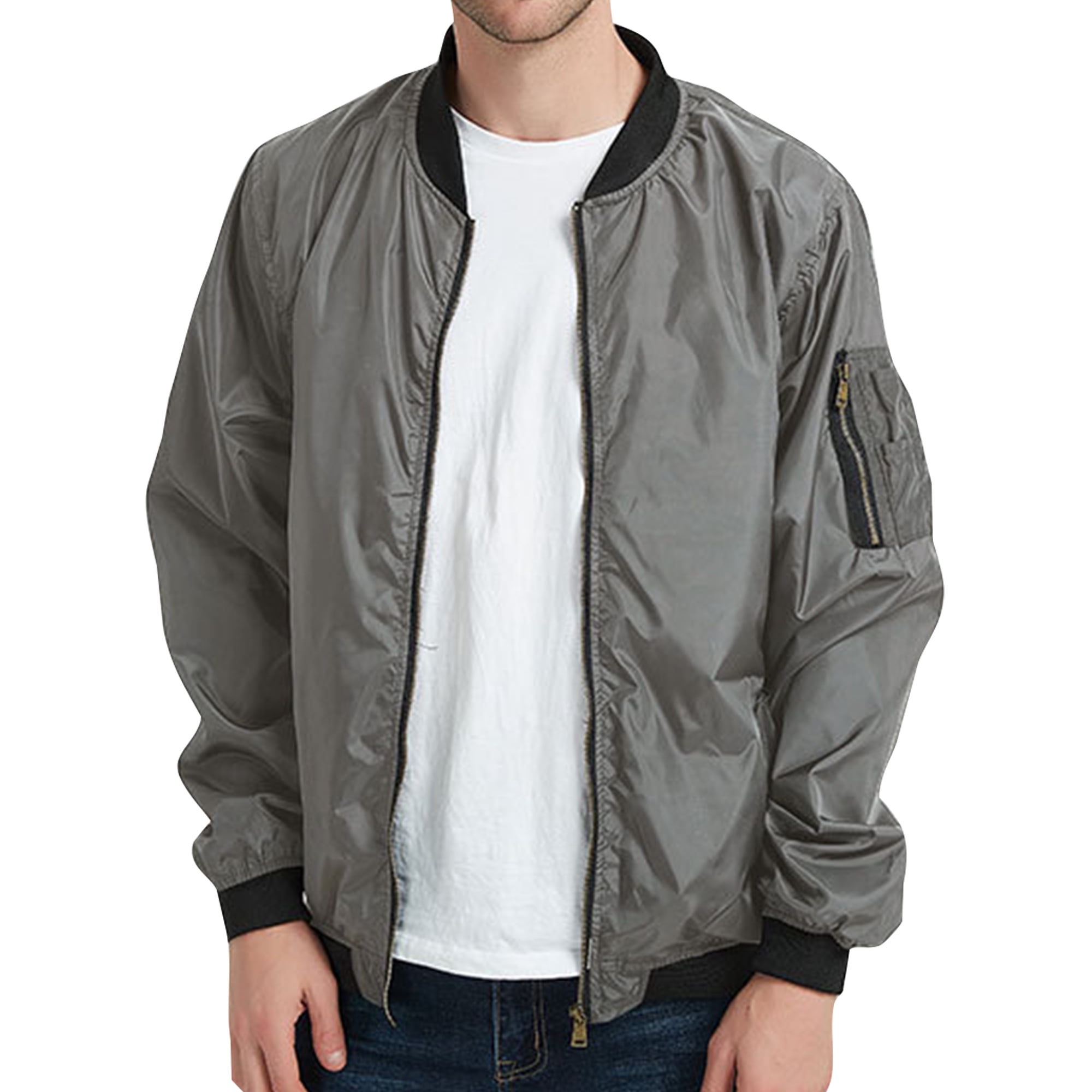 Men's Varsity Leather Jacket | Premium Jackets L / Black-#000000