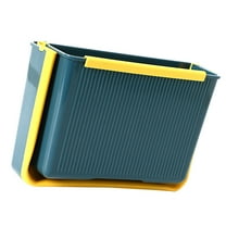 OUNONA Wall Mountable Plastic Recycling Bin for Bathroom, Kitchen, Home Use - and Space Saving