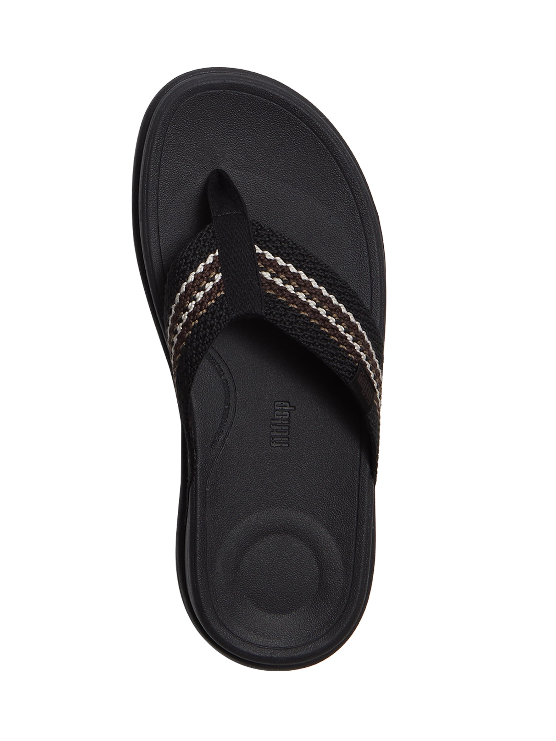 Fitflop Men's F-Mode Go Stripy-Weave Toe-Post Sandals