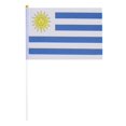 thumbnail image 2 of SJYYTT 1Pc Uruguay Hand Held Flags for Soccer Decorations 2026,Uruguayan Small Stick Flags with 11.8" Poles for National Day Sports Events Party Celebration Decor 11.81"X8.27", 2 of 5
